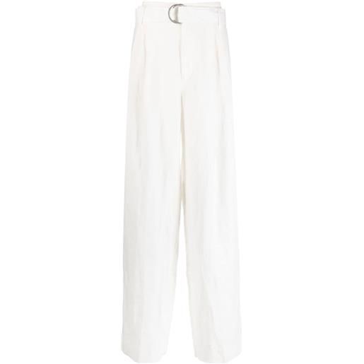 Polo Ralph Lauren pantaloni a vita alta - bianco