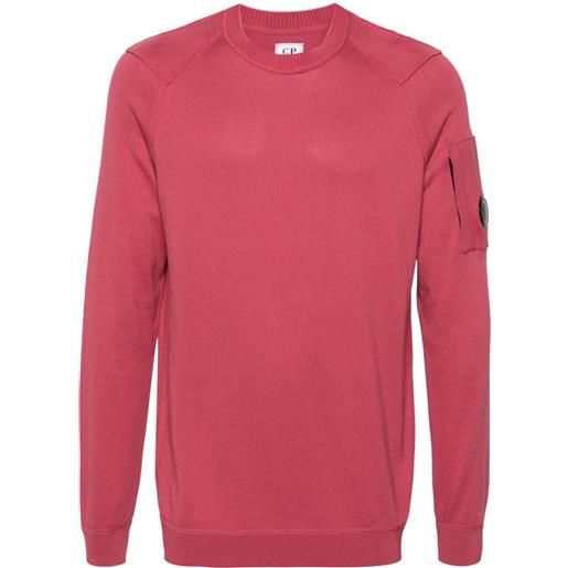C.P. Company maglione con dettaglio goggles - rosa