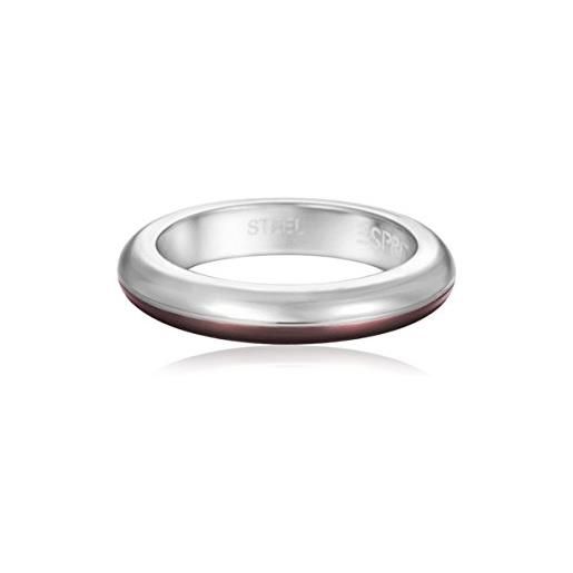 Esprit anello da donna, acciaio inossidabile, marrone/argento, misura 53 (16.9)