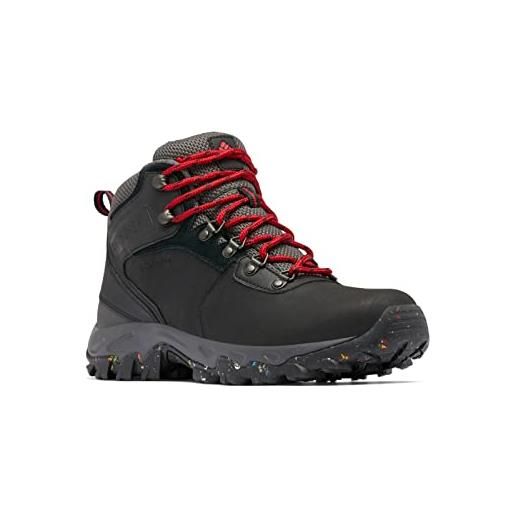 Columbia newton ridge plus ii, scarpe da trekking impermeabili da uomo, nero, 46 eu
