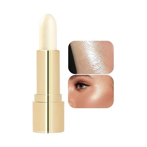 HADAVAKA 3d facial shaping contour highlighting stick, integrated cream makeup stick for contour & highlighter, portable highlighter stick, highly pigmented shimmer highlighter, for all skin tones (2#)