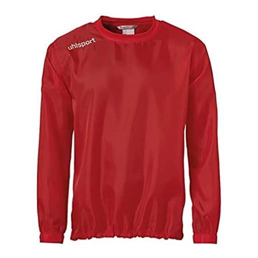 uhlsport essential windbreaker, giacca impermeabile unisex bambini, rosso, 152