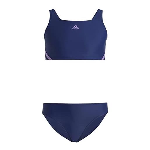 adidas ib6002 3s bikini costume da nuoto victory blue/violet fusion 7-8a