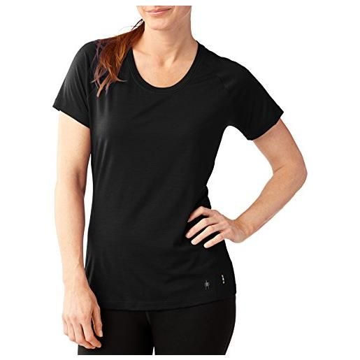 Smartwool merino 150 base layer a maniche corte funzione shirt, donna, merino 150 baselayer short sleeve, black, xl
