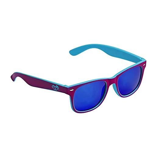 Tinc - coppia di occhiali da sole a specchio bicolore per bambini, bambino, sun2blpk, pink/blue, taglia unica