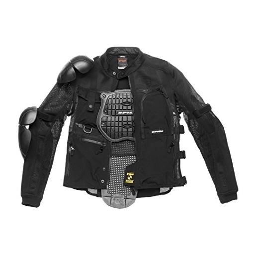 SPIDI t187-026- m giacca in tessuto multitech armor evo, nero, m
