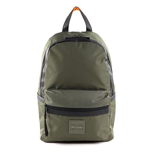 Tommy Hilfiger th signature backpack army green flag monogram