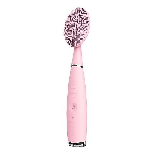 DAM spazzola detergente per il viso, esfoliatore massaggiante. Vibrazione profonda. Batteria ricaricabile. 4 x 2 x 19 cm. Colore: rosa chiaro