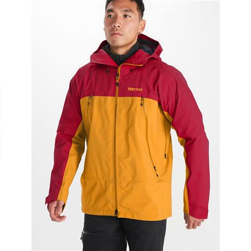 Marmot alpinist goretex jacket giallo, rosso l uomo