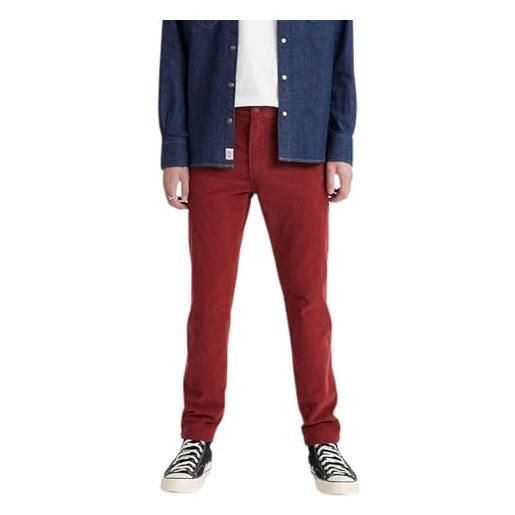 Levi's pantalone cinese levis standard rosso da uomo, rosso, 32w x 32l