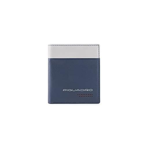 PIQUADRO porta carte di credito urban | pp1518ub00r-blu/grigio