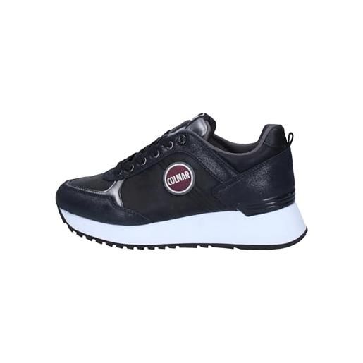 Colmar scarpe donna sneaker travis punk high outsole 106 pelle/ecopelle black d23co04 37