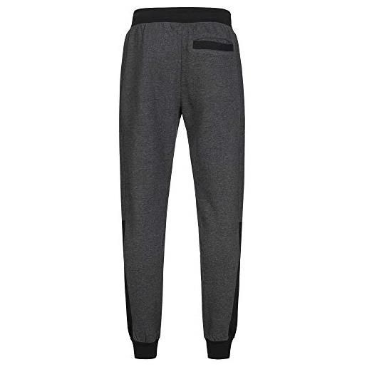 Lonsdale london heckfield uomo pantaloni tuta antracite 3xl 60% cotone, 40% poliestere relaxed