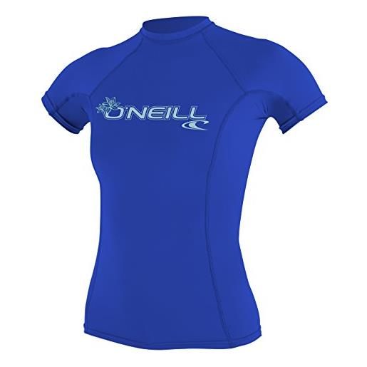 O'NEILL oneill wetsuits wms basic skins s/s rash guard, t-shirt donna, bianco, xl