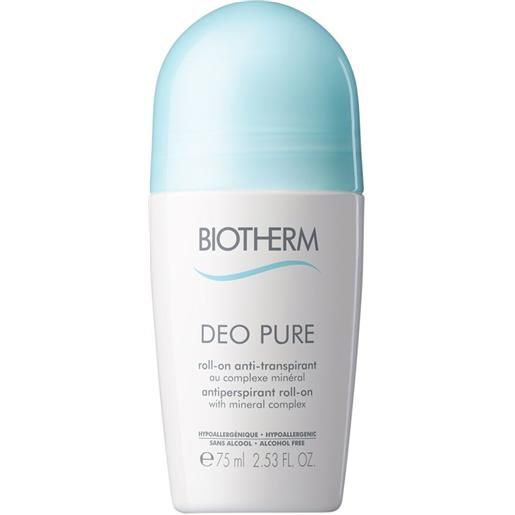Biotherm deo pure roll-on deodorante anti-traspirante roll-on 75 ml