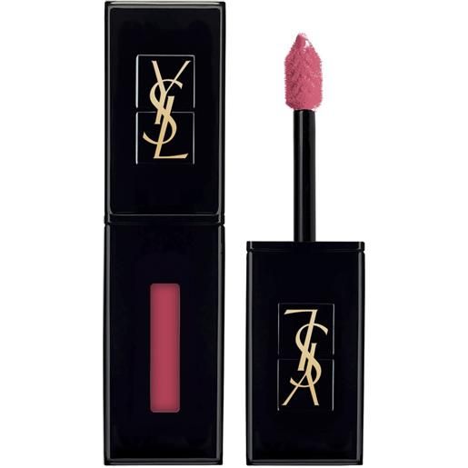 Yves Saint Laurent rouge pur couture vernis à lèvres vinyl cream lacca per le labbra n°410 - fuchsia live
