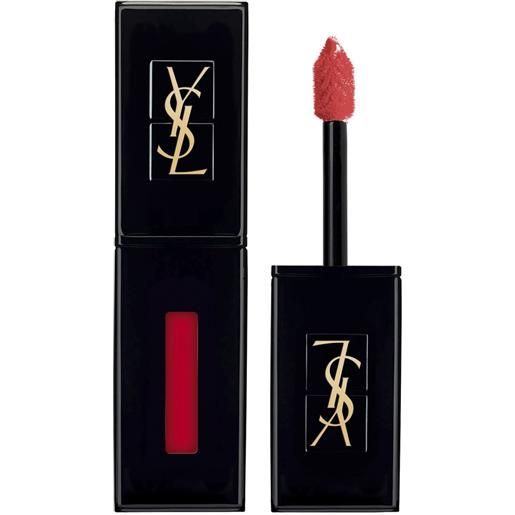 Yves Saint Laurent rouge pur couture vernis à lèvres vinyl cream lacca per le labbra n°411 - rhythm red