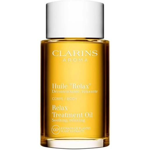 Clarins huile relax olio per il corpo che rilassa, lenisce e nutre 100 ml