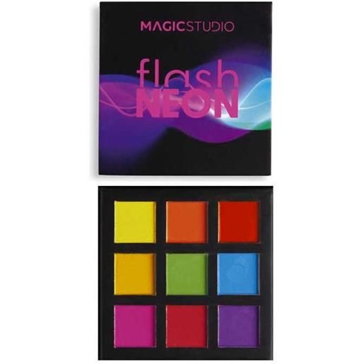 IDC INSTITUTE magic studio mini palette di ombretti flash neon 9 colori palette