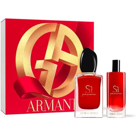 Giorgio Armani sì passione eau de parfum set regalo cofanetto