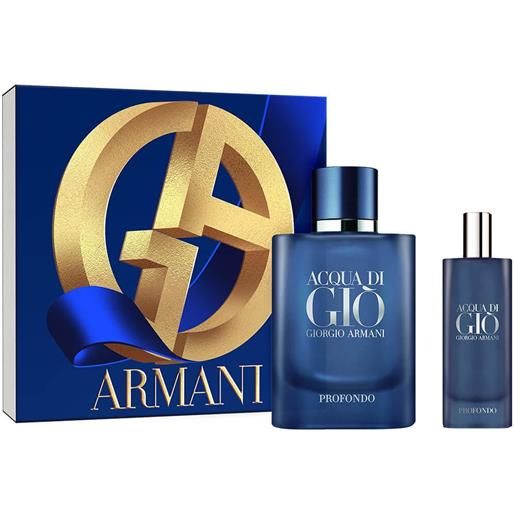 Giorgio Armani acqua di gio profondo eau de parfum set regalo cofanetto