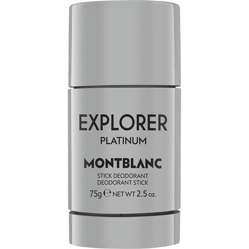 Montblanc explorer platinum deodorante stick 75 gr