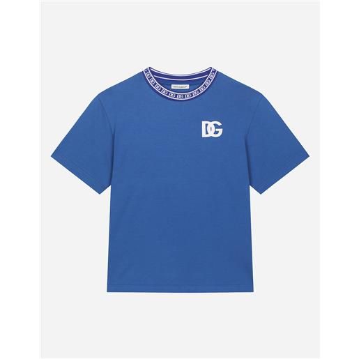 Dolce & Gabbana t-shirt in jersey con logo dg