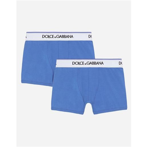 Dolce & Gabbana bi-pack boxer in jersey con elastico logato