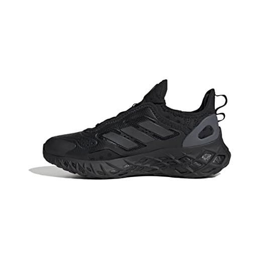 Adidas web boost j, sneaker, core black/black blue met. /grey five, 35.5 eu