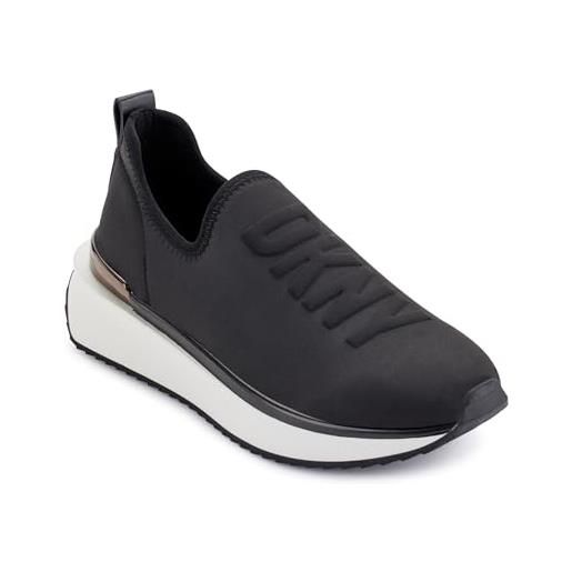 DKNY alona slip on sneakers, scarpe da ginnastica donna, nero, 39 eu