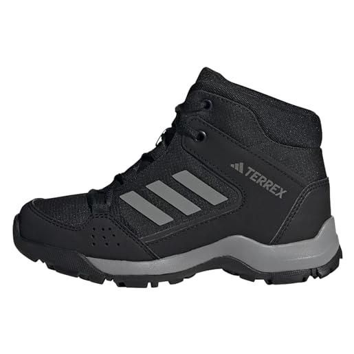 adidas terrex hyperhiker mid hiking shoes, boots, wonder steel grey three impact orange, 30 eu