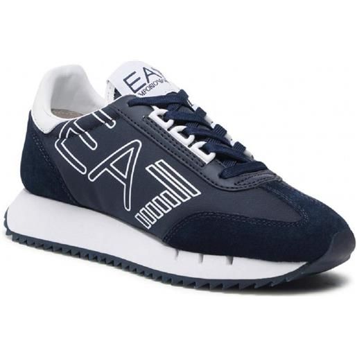 EA7 Emporio Armani scarpe sneakers ea7 x8x101 xk257 uomo blu scuro