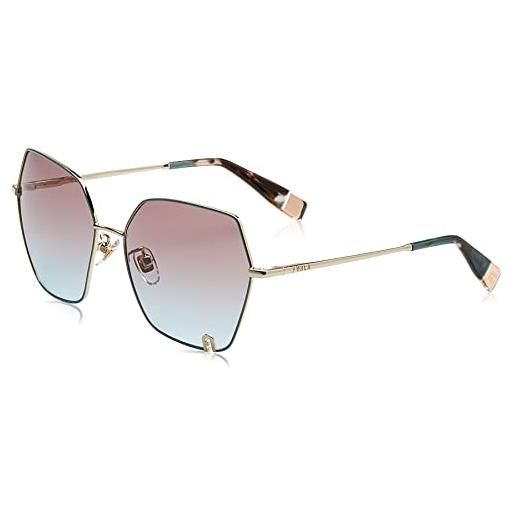Furla sfu599 0sn9 sunglasses metall, standard, 58, gold, unisex-adulto