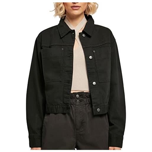 Urban classics giacca jeans donna, tasche sul petto, bottoni a pressione, cotone, disponibile in diversi colori e taglie xs - 5xl