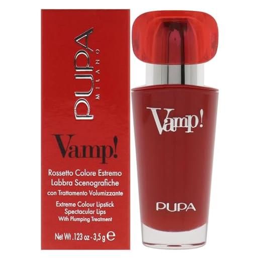 Pupa milano vamp!- rossetto extreme colour con trattamento rimpolpante, 205 iconic nude for women 3,5 g