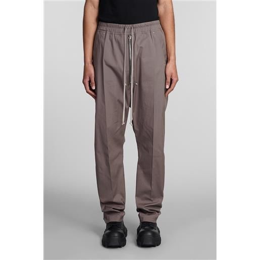Rick Owens pantalone bela pants in cotone grigio