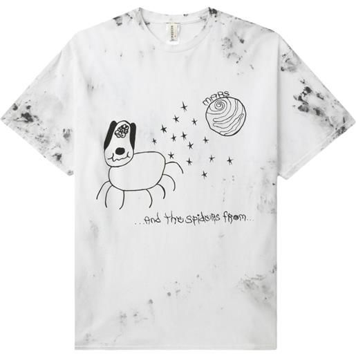 WESTFALL t-shirt snoopy stardust con fantasia tie dye - bianco