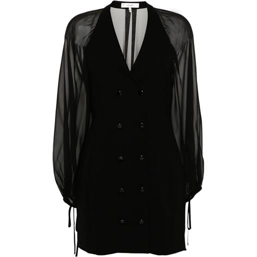 FRAME abito corto stile blazer - nero