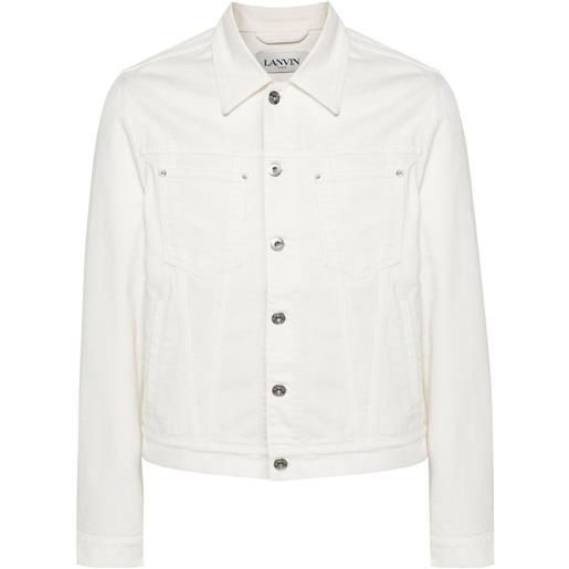 Lanvin giacca denim con applicazione - bianco