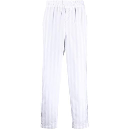 Comme Des Garçons Shirt pantaloni dritti a righe - bianco