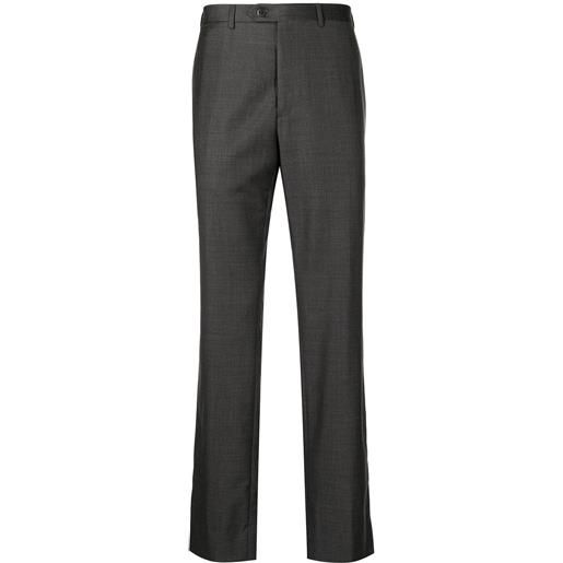Brioni pantaloni sartoriali con abito - grigio