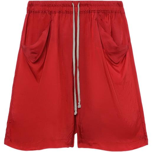 Rick Owens shorts lido con coulisse - rosso