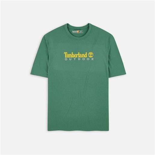 Timberland jenness anti-uv outdoor graphic t-shirt sea pine uomo