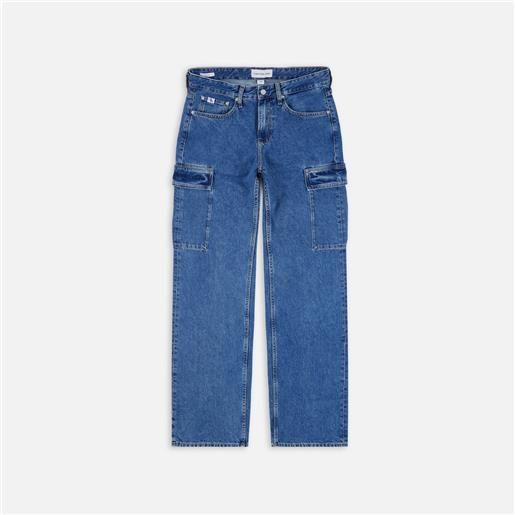 Calvin Klein Jeans 90's loose cargo pant denim medium uomo