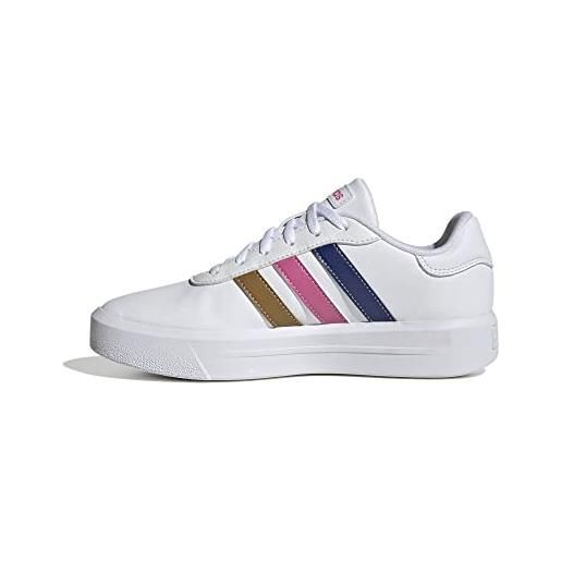 adidas court platform, sneakers donna, ftwr white almost pink crystal white, 40 eu