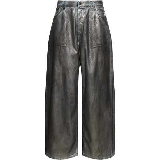 ACNE STUDIOS jeans lunar in denim di cotone spalmato