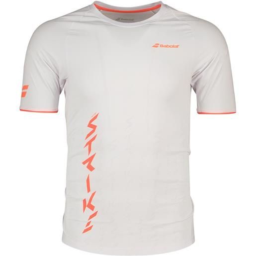 Babolat strike short sleeve t-shirt bianco s uomo