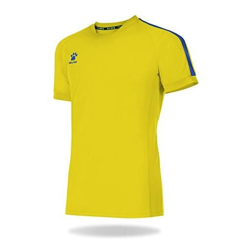 KELME global - maglietta da calcio per bambini, bambino, 78162196001, blu (royal)/bianco, xs