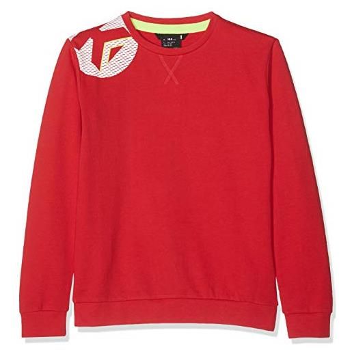 Kempa core 2.0 training top sweatshirt pullover, oberbekleidung bambini, rot, 128