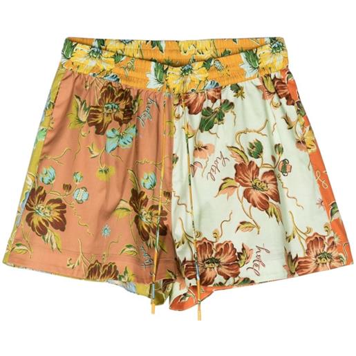 ALEMAIS shorts a fiori - arancione